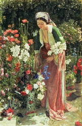 Dans le jardin du bey, 1865 (panneau)